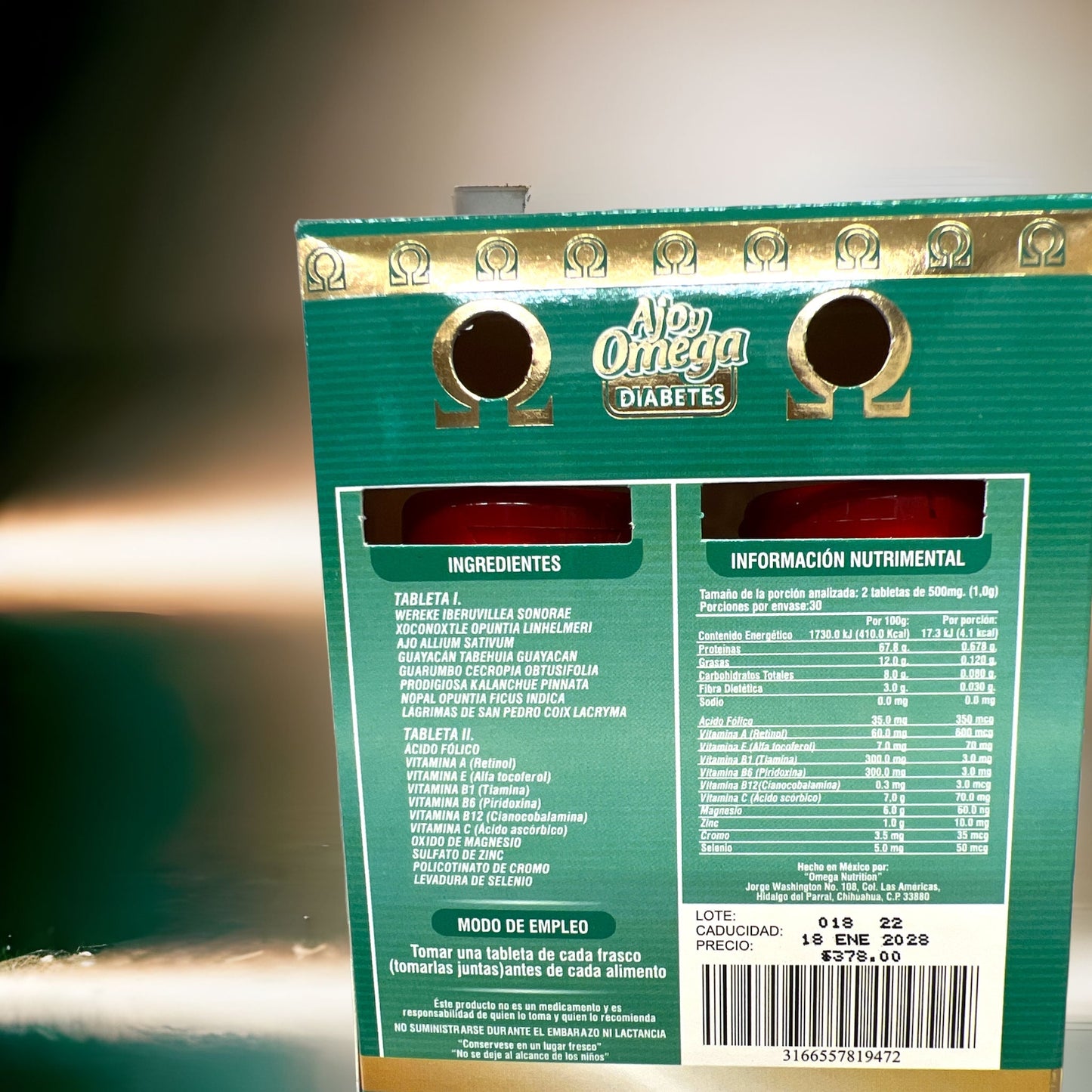 Ajo Diabetesy - Omega - mitiendaamore