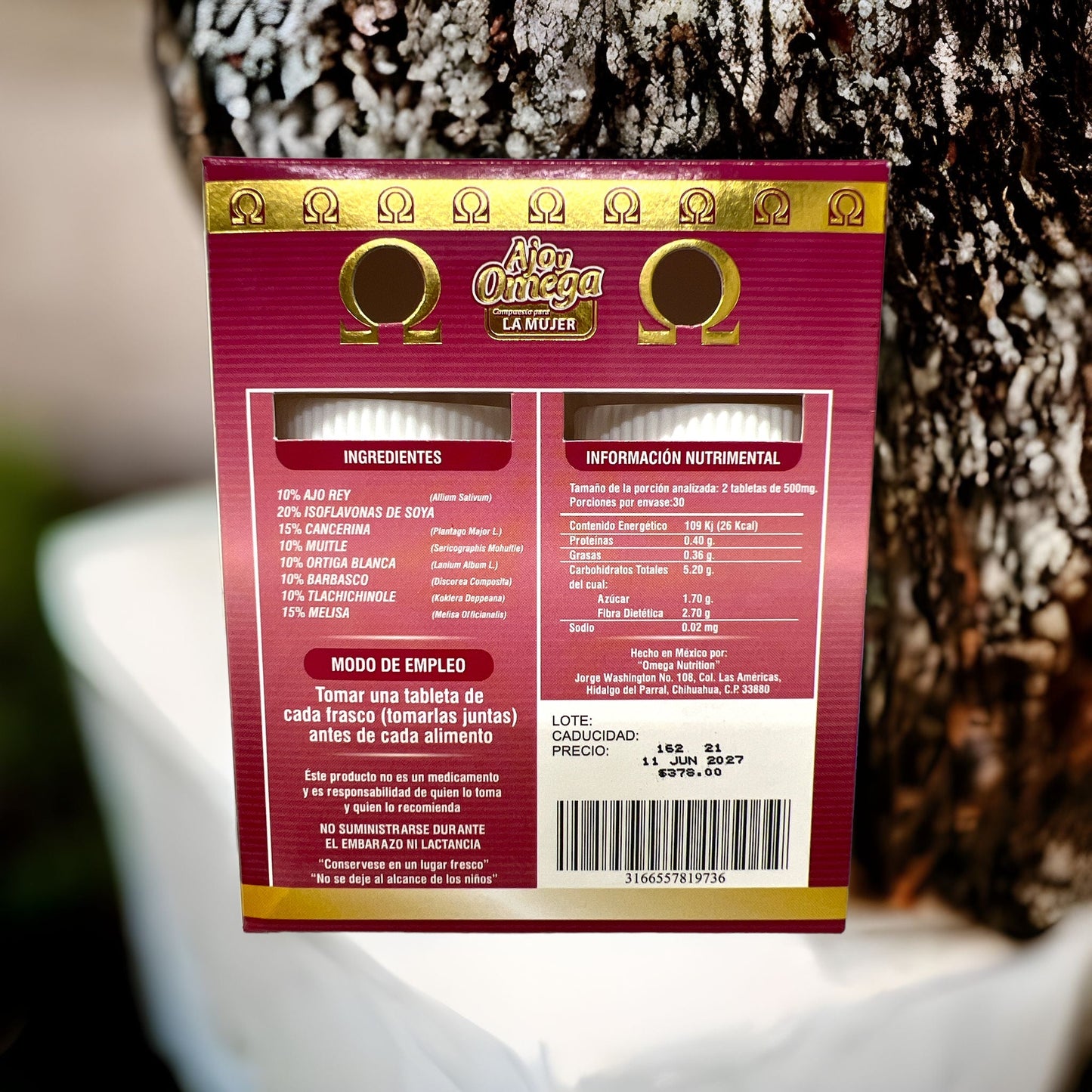 Ajo y - Omega - Compuesto para mujer - mitiendaamore