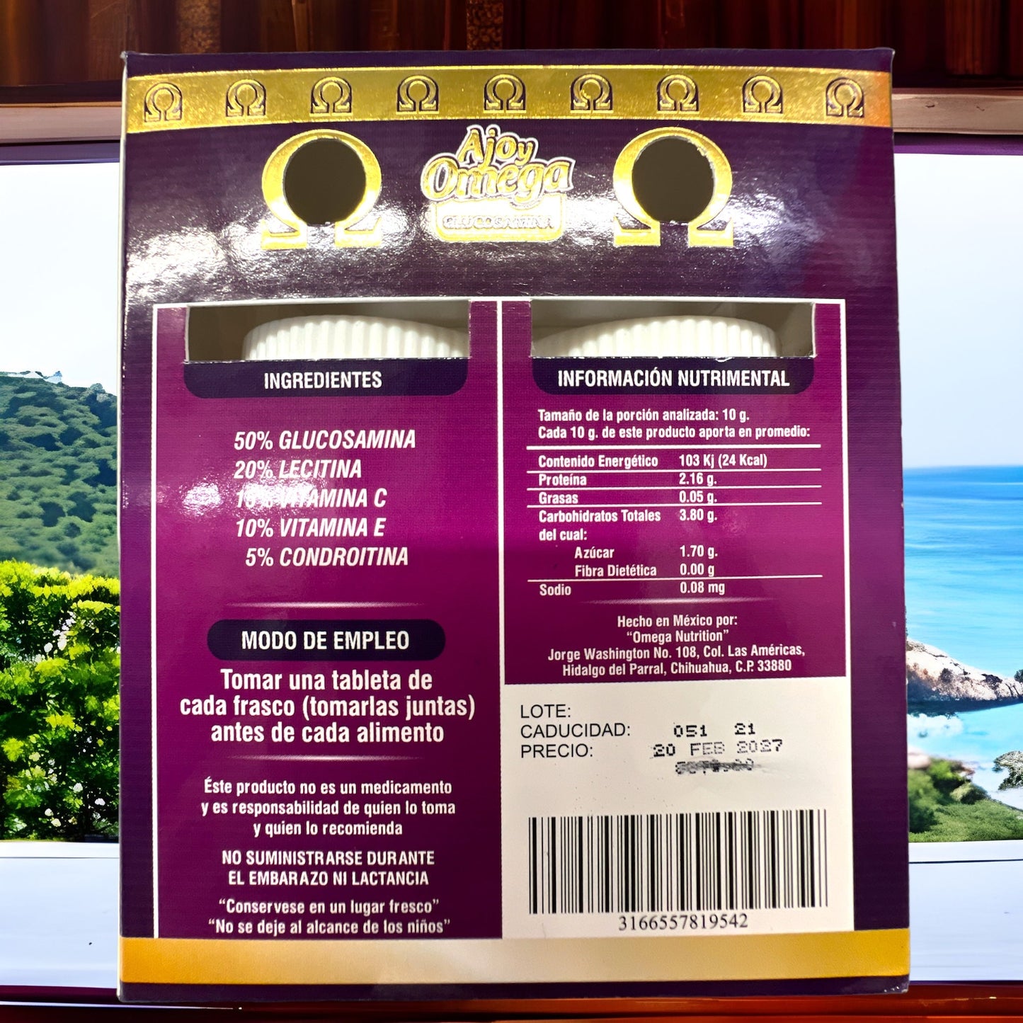 Ajo y - Omega - Glucosamina - mitiendaamore