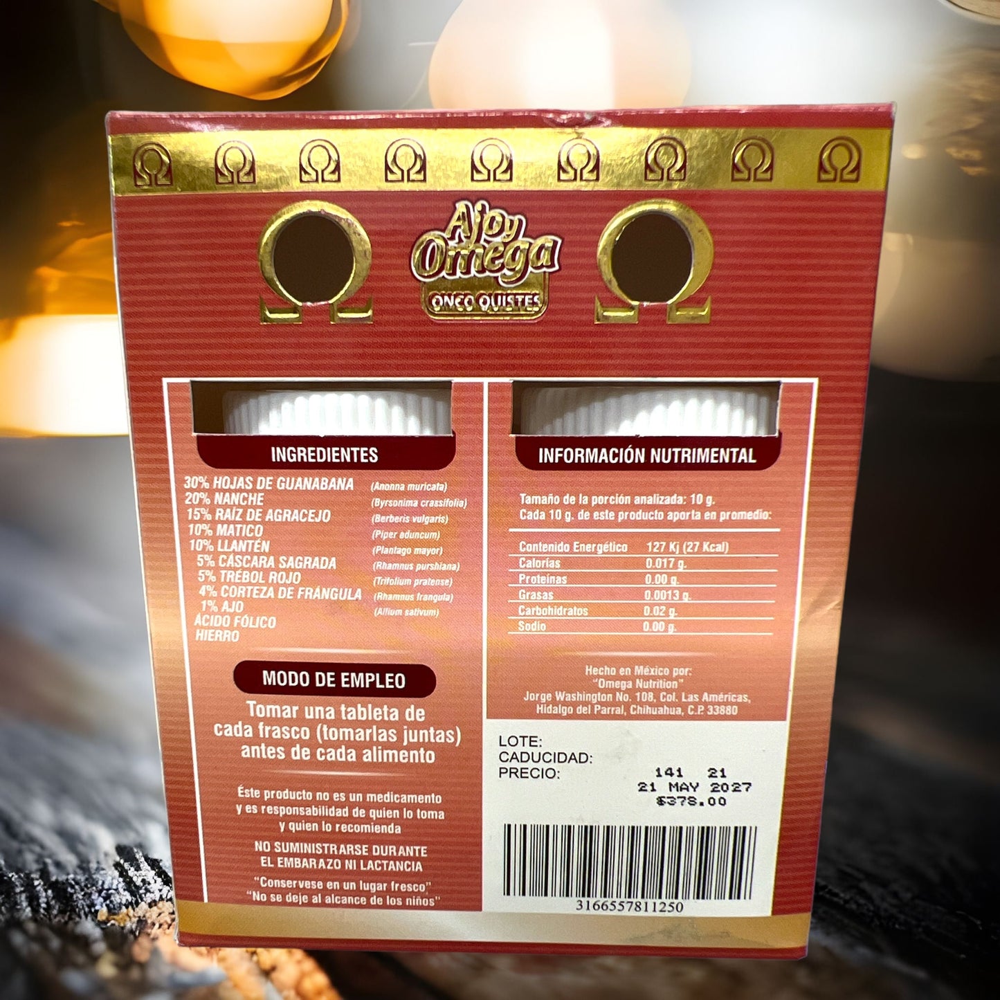 Ajo y - Omega - Onco Quistes - mitiendaamore