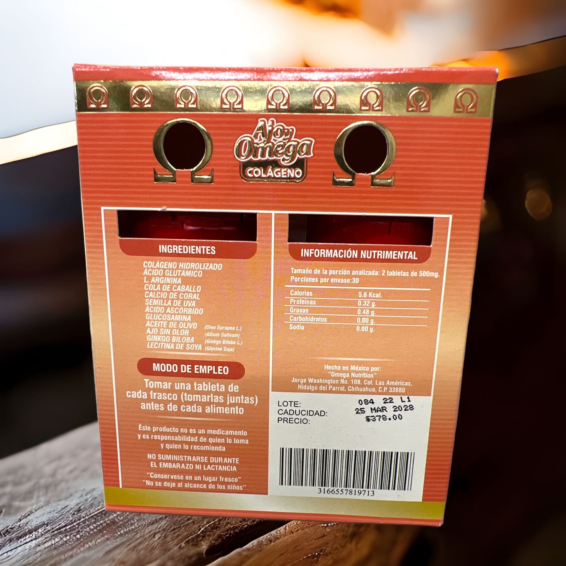 Ajo y - Omega - Colágeno - mitiendaamore