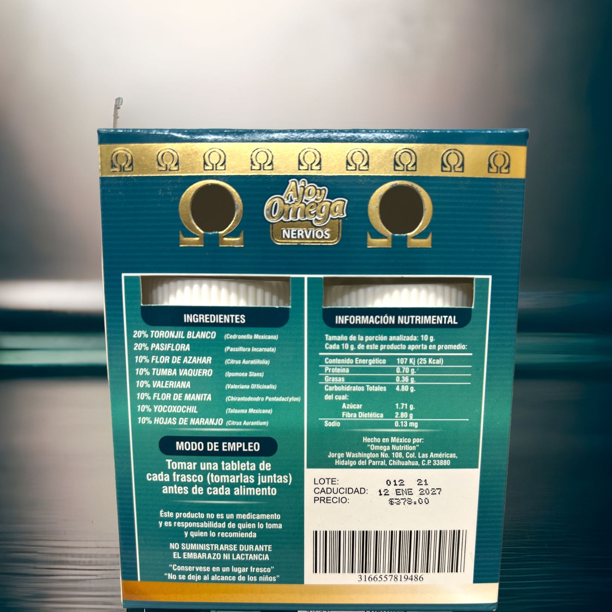 Ajo y - Omega - Nervios - mitiendaamore