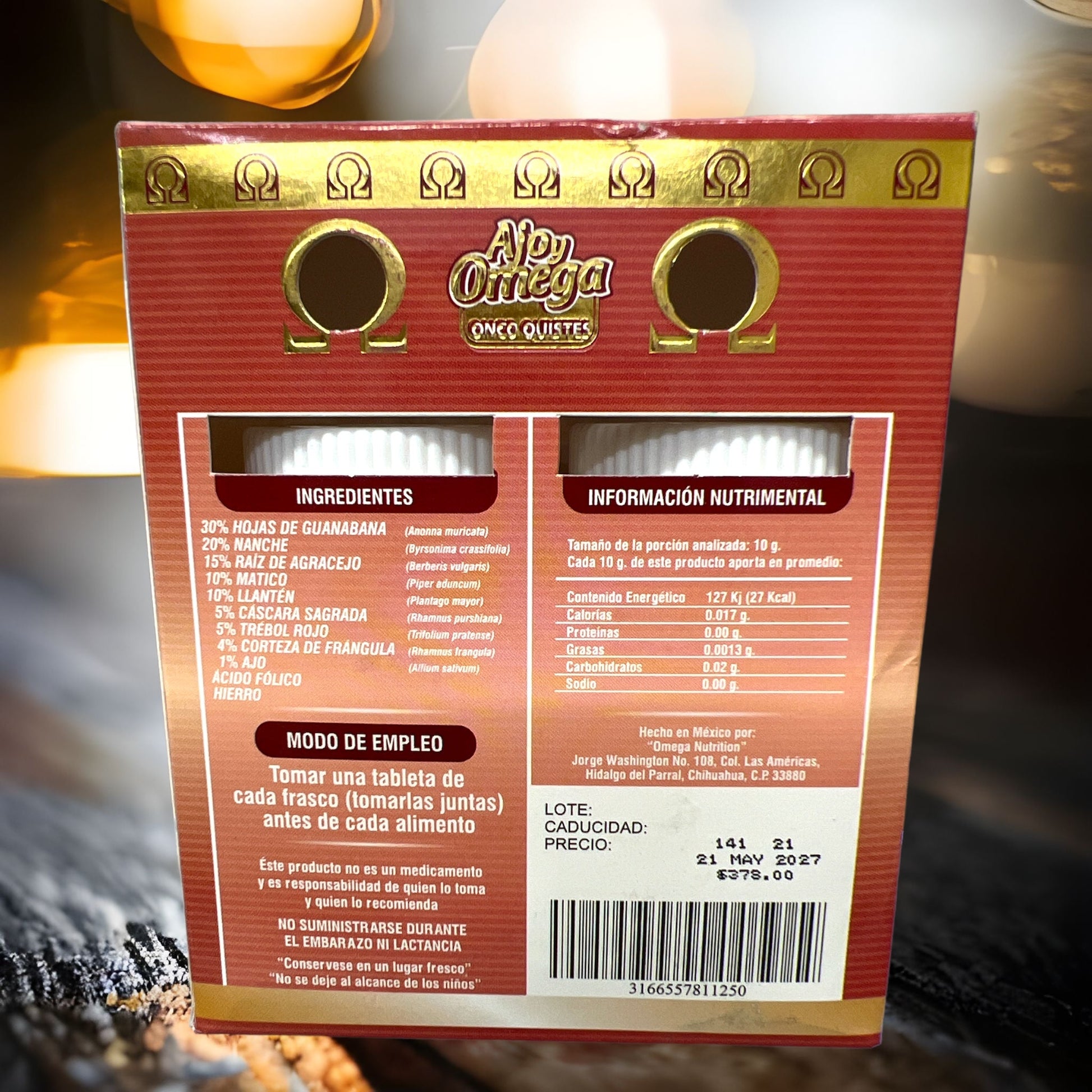 Ajo y - Omega - Onco Quistes - mitiendaamore