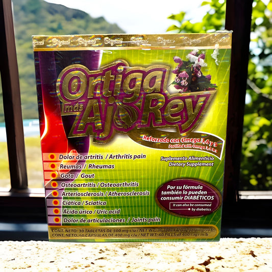 Ortiga más ajo rey-Reforzado con Omega-3,6 y 9